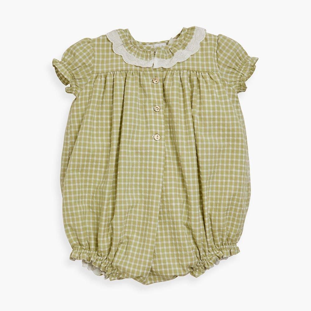 Amaia Kids - Raisin dress - Blue tartan アマイアキッズ