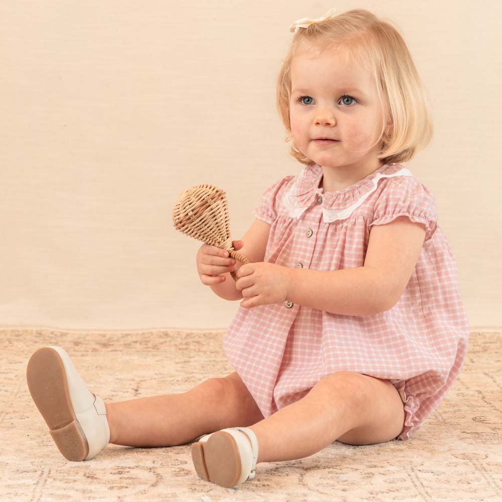 <img class='new_mark_img1' src='https://img.shop-pro.jp/img/new/icons14.gif' style='border:none;display:inline;margin:0px;padding:0px;width:auto;' />Amaia Kids - Arabelle romper - Pink check ޥå - ٥ӡѡ