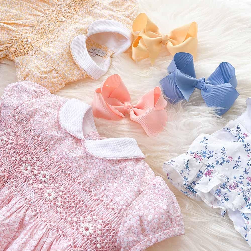 Amaia Kids - Shirley dress - Pink floral アマイアキッズ Amaia Kids - Shirley dress - Pink floral アマイアキッズ