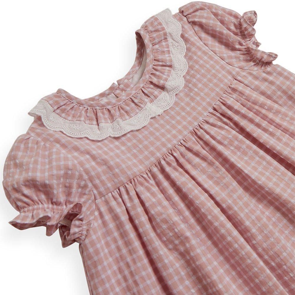Amaia Kids - Pepa dress - Pink check アマイアキッズ