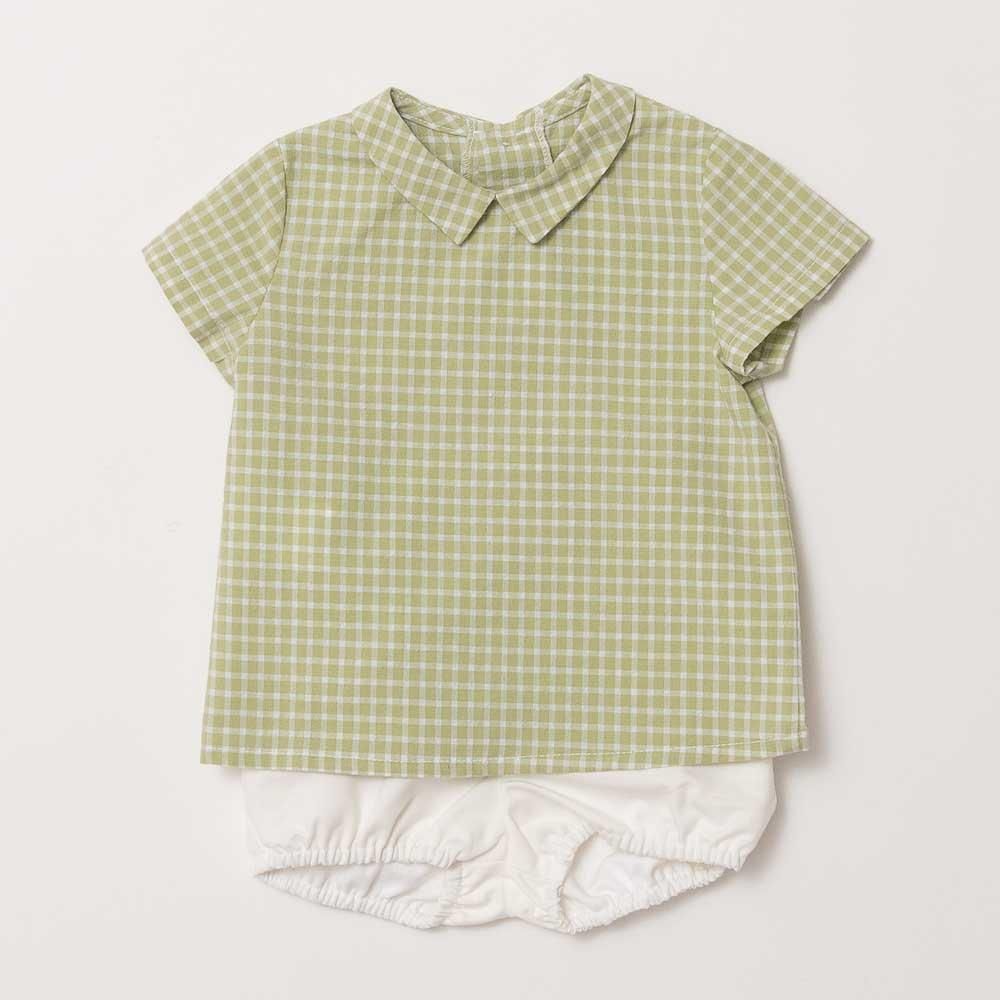 Amaia Kids - Mallard shirt - Sage check ޥå - Ⱦµ