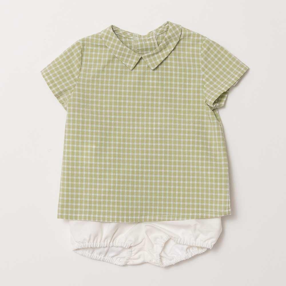 <img class='new_mark_img1' src='https://img.shop-pro.jp/img/new/icons14.gif' style='border:none;display:inline;margin:0px;padding:0px;width:auto;' />Amaia Kids - Mallard shirt - Sage check ޥå - Ⱦµ