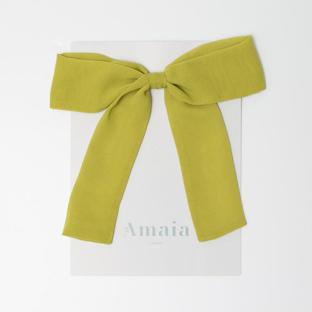 Amaia Kids - Chiffon Long Tail Hair Bows ޥå - եǺܥإClover