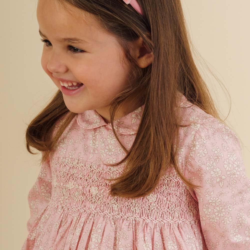 Amaia Kids - Jujube dress - Liberty Pink アマイアキッズ Amaia Kids - Jujube dress - Liberty Pink アマイアキッズ