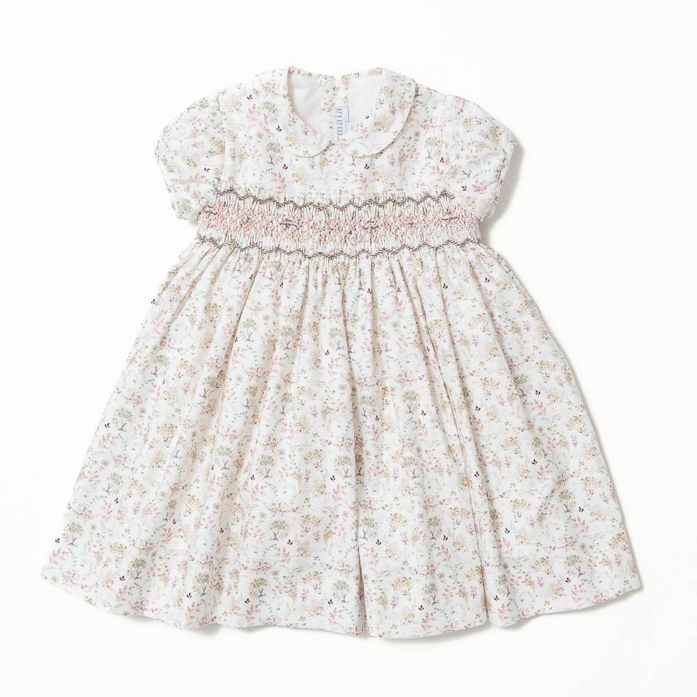 Amaia Kids - Moohren dress - Baby pink floral ޥå - å󥰻ɽԡ
