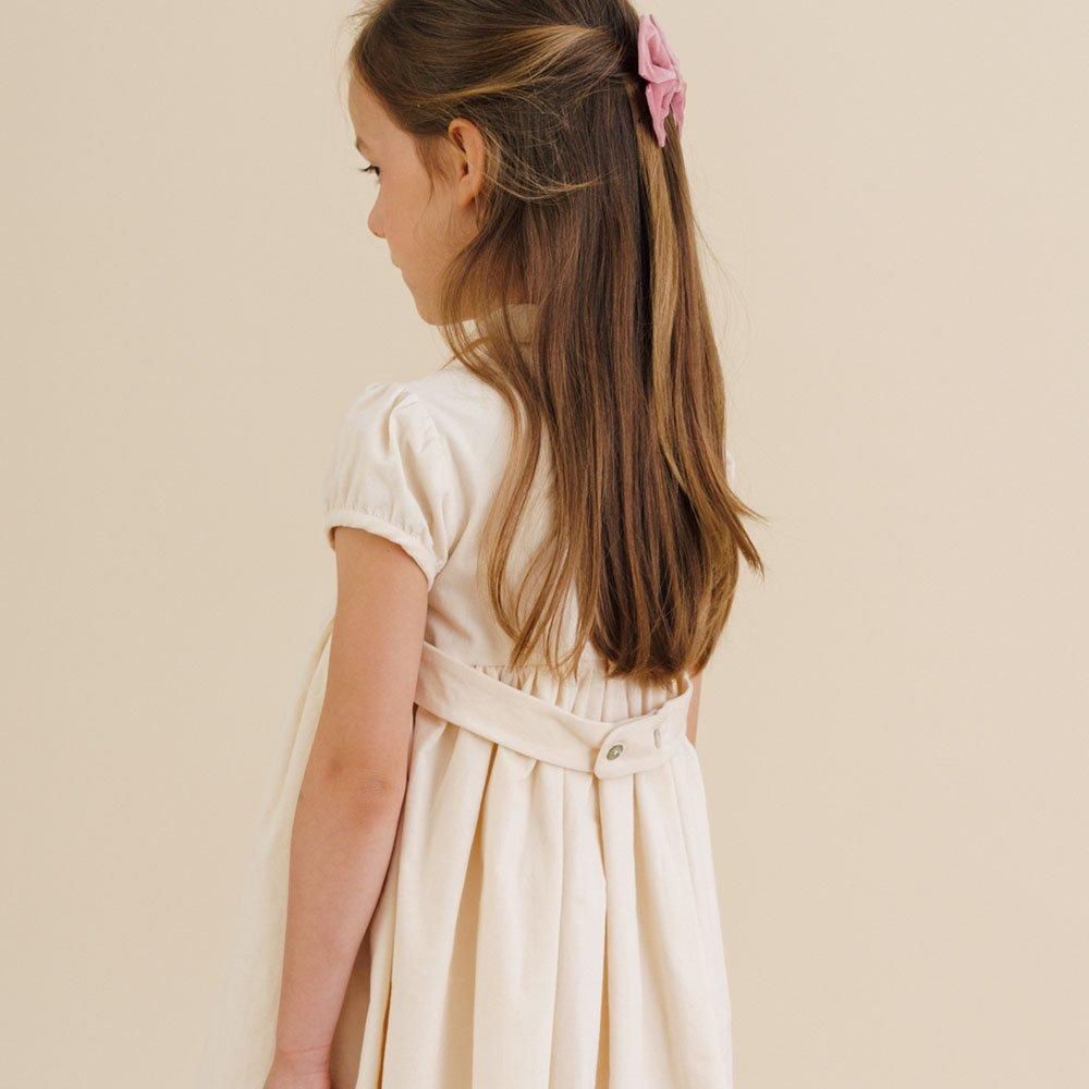 Amaia Kids - Melly dress - Ivory corduroy アマイアキッズ