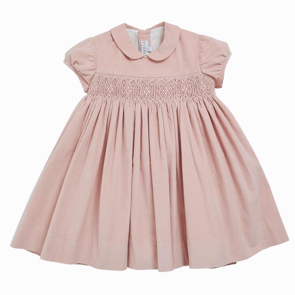Amaia Kids - Melly dress - Pink corduroy アマイアキッズ Amaia Kids - Melly dress - Pink corduroy アマイアキッズ