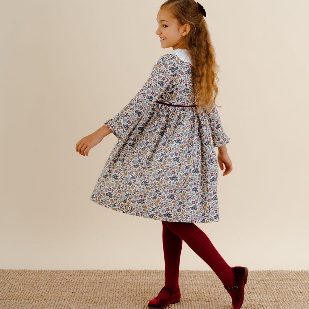 Amaia Kids - Leela girl dress - Liberty Multico floral Amaia Kids - Leela girl dress - Liberty Multico floral