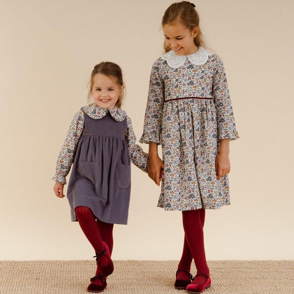 Amaia Kids - Leela girl dress - Liberty Multico floral Amaia Kids - Leela girl dress - Liberty Multico floral
