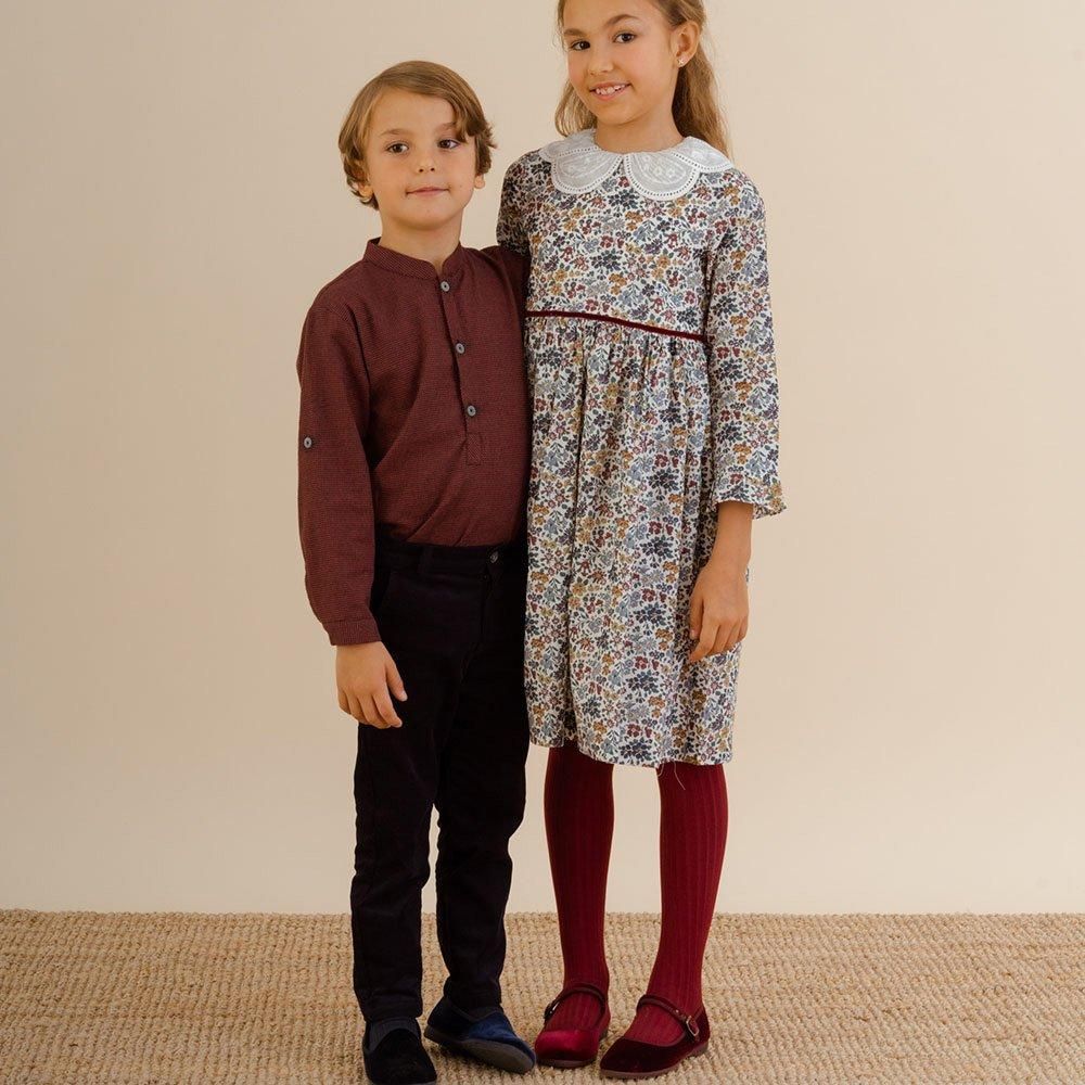 Amaia Kids - Leela girl dress - Liberty Multico floral Amaia Kids - Leela girl dress - Liberty Multico floral