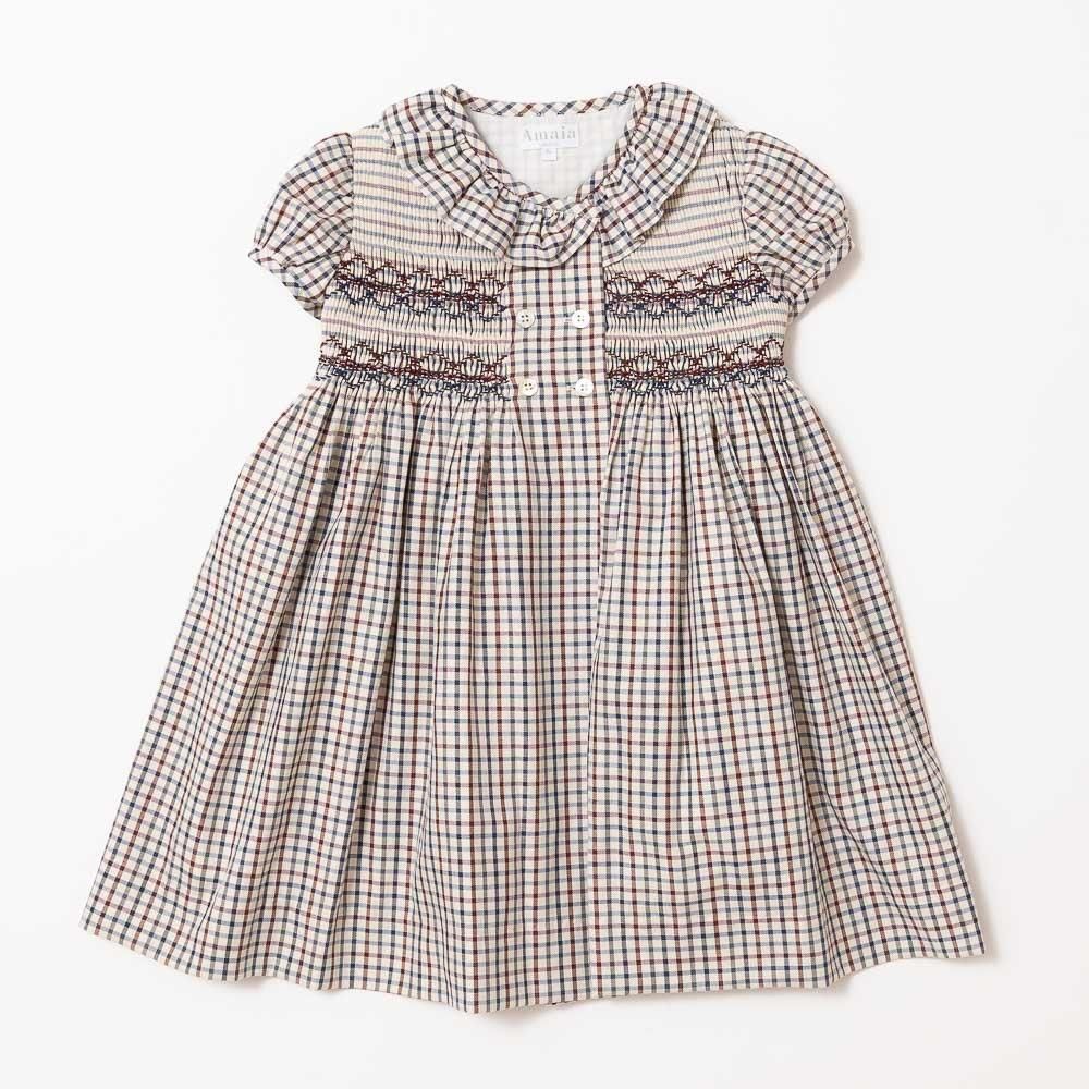 Amaia Kids - Gooseberry dress - Multico burgundy check ޥå - å󥰻ɽԡ