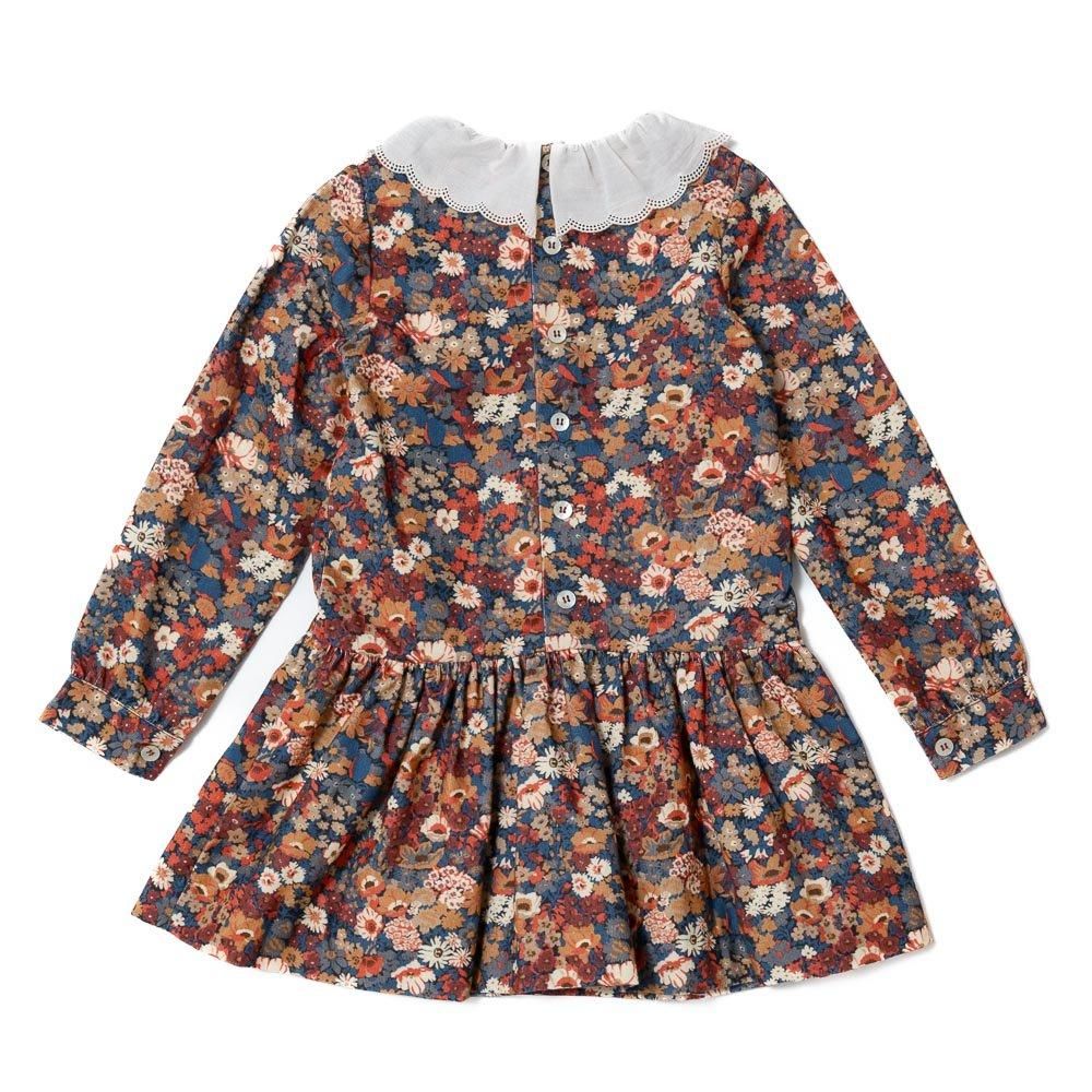 アマイアキッズ　ワンピース　8y 新品未使用品 Amaia Kids - Jujube dress - Navy/Yellow floral