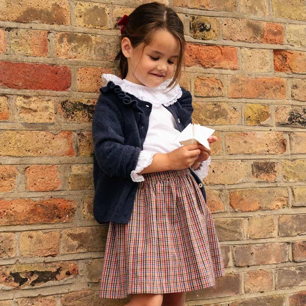 Amaia Kids - Viana skirt - Multico check アマイアキッズ - スカート