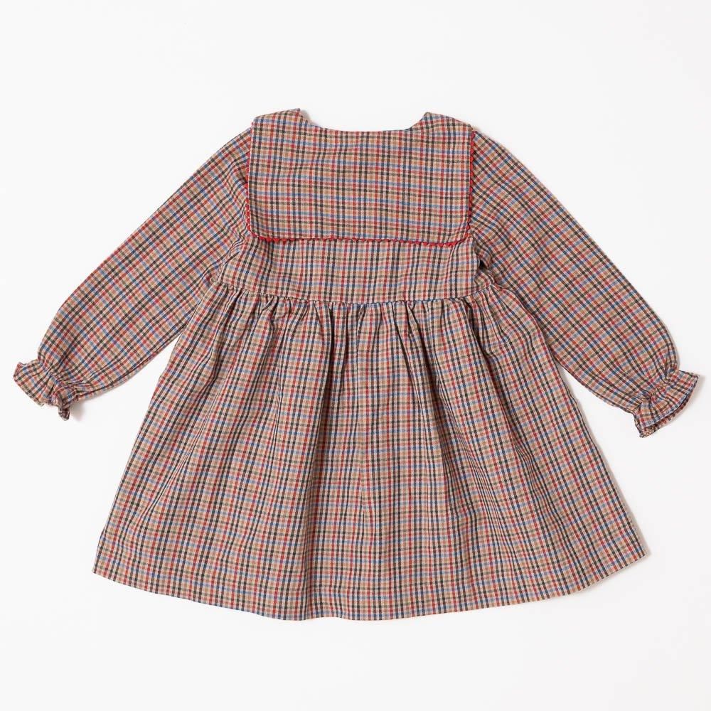 Amaia Kids - Daisy dress - Multico check アマイアキッズ - チェック