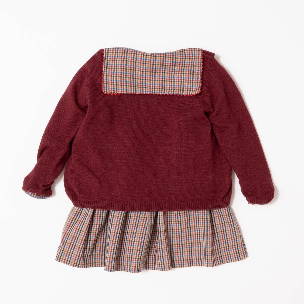 Amaia Kids - Daisy dress - Multico check アマイアキッズ - チェック