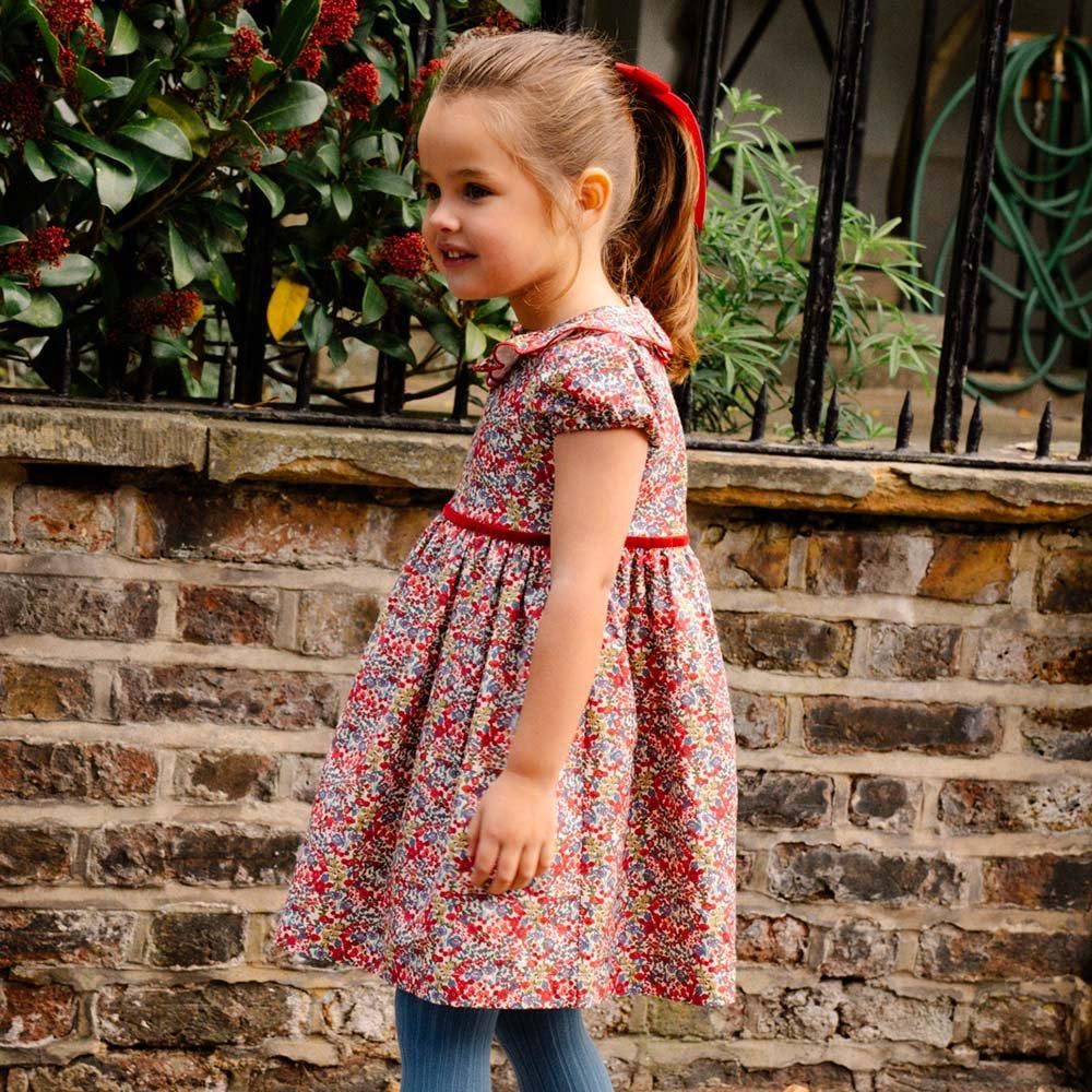 消費税無し アマイアキッズ floral Red - dress Raisin - Kids SALE50%OFF】Amaia - ベビー服・子供服通販 | Kids日本公式オンラインショップ Amaia | アマイアキッズ - ワンピース ワンピース