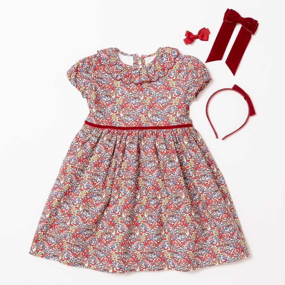 Amaia Kids - Raisin dress - Red floral ޥå - ԡ