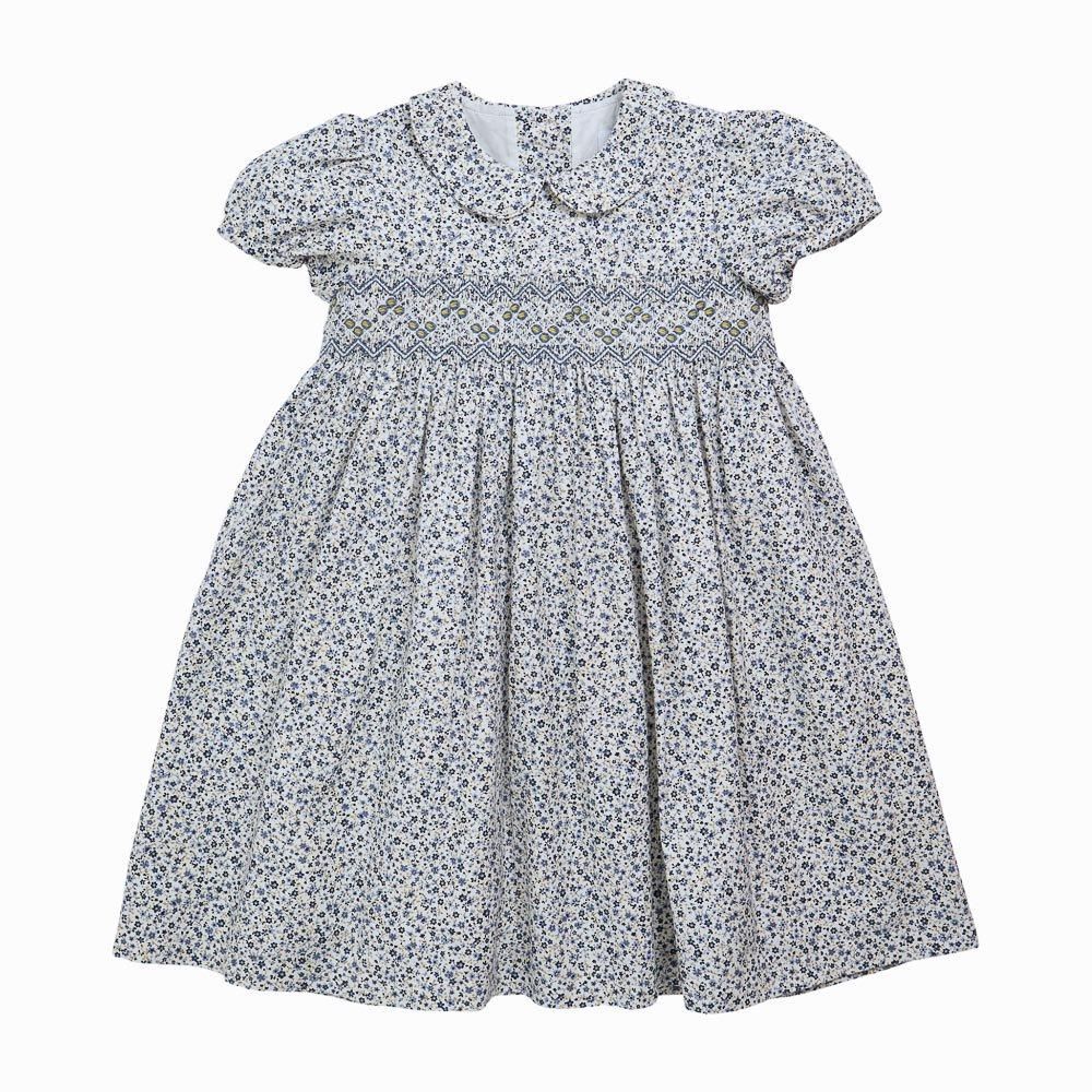 Amaia Kids - Jujube dress - Navy/Yellow floral ޥå - å󥰻ɽԡ