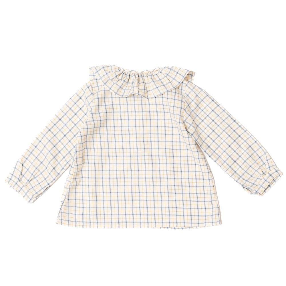 Amaia Kids - Champs-elysees blouse - Blue/Yellow check