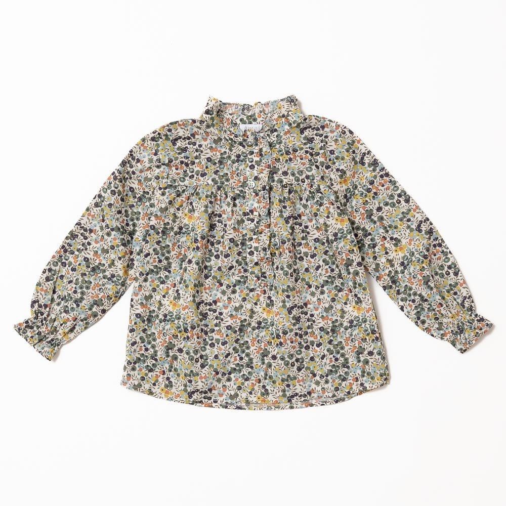 Amaia Kids - Diana top - Liberty Navy/Khaki ޥå - Хƥץȥ֥饦