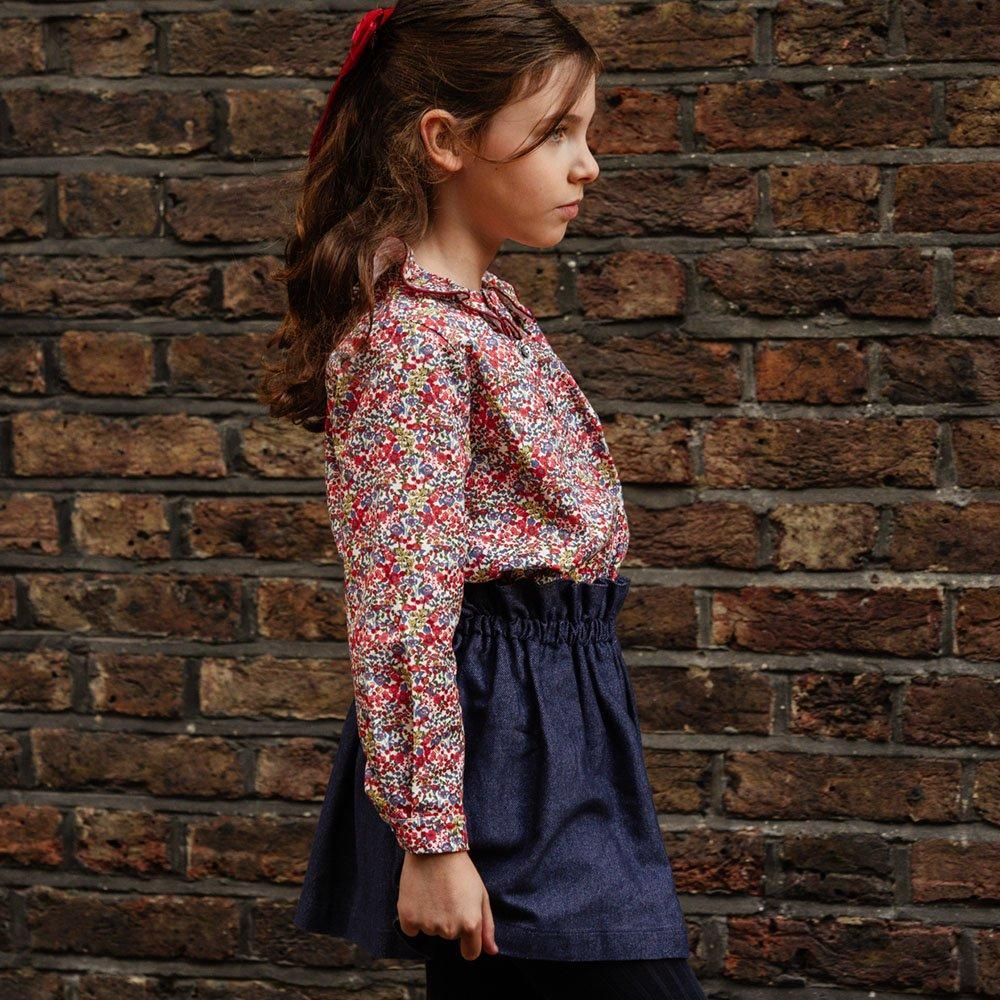 Amaia Kids - Pestana skirt - Navy アマイアキッズ - スカート