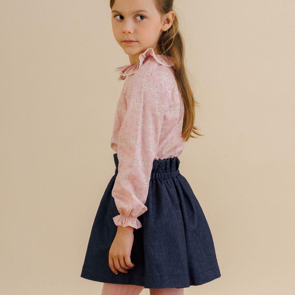 Amaia Kids - Pestana skirt - Navy アマイアキッズ - スカート