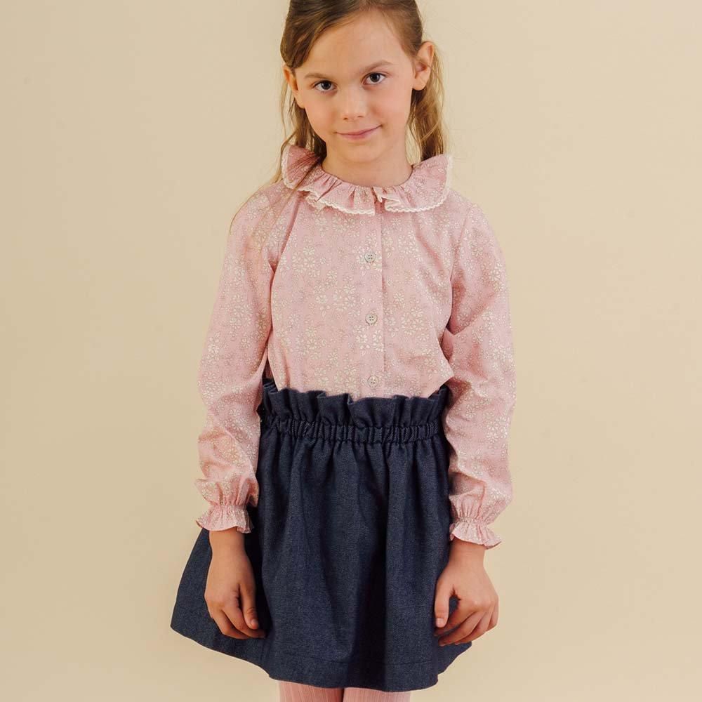 Amaia Kids - Pestana skirt - Navy アマイアキッズ - スカート