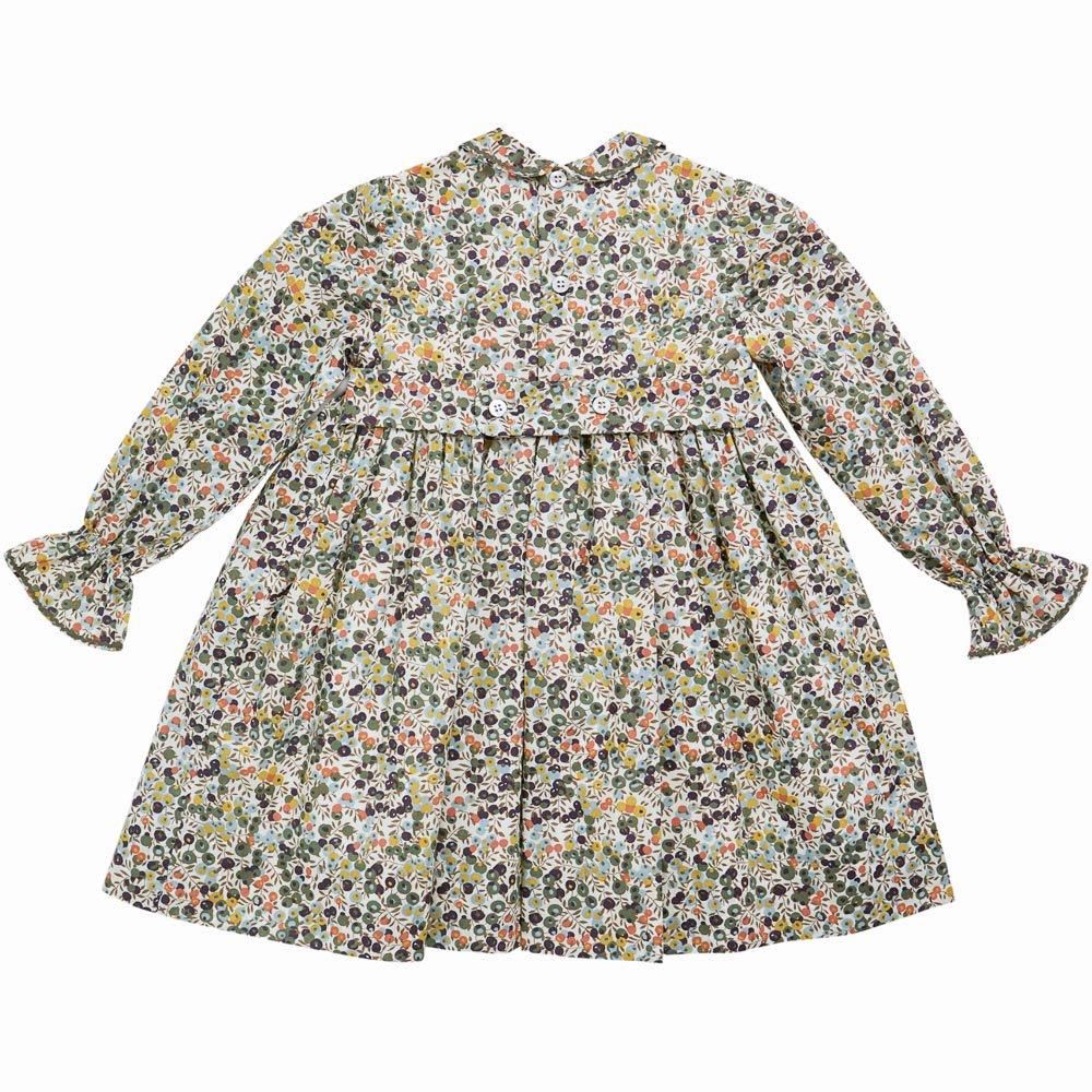Amaia Kids - Aria dress - Liberty Navy/Khaki アマイアキッズ Amaia Kids - Aria dress - Liberty Navy/Khaki アマイアキッズ