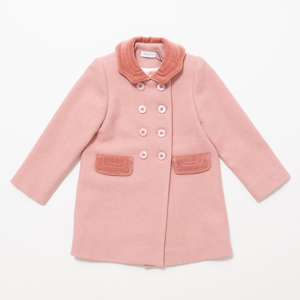 Amaia Kids - Classic coat - Pink アマイアキッズ - ウールコート - アマイアキッズ | Amaia  Kids日本公式オンラインショップ | ベビー服・子供服通販