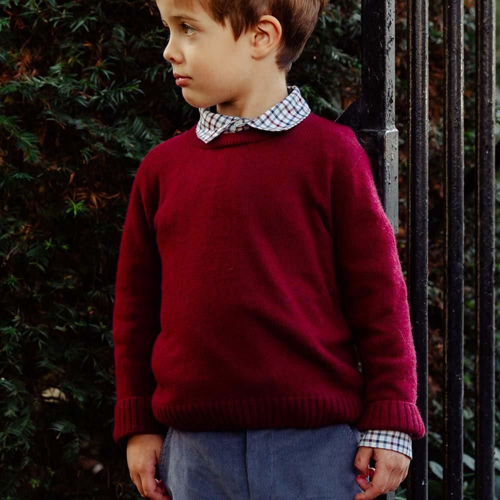 Amaia Kids - Paul jumper - Burgundy ޥå - 