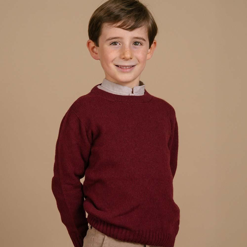 Amaia Kids - Paul jumper - Burgundy アマイアキッズ - セーター
