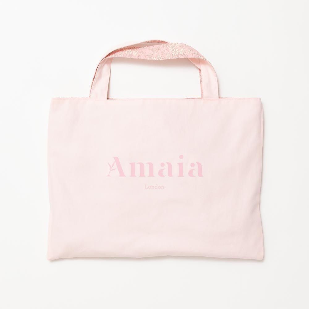 横長ワンハンドルバッグ　リバティ　ピンク Amaia Kids - Liberty Pink bag アマイアキッズ - リバティ