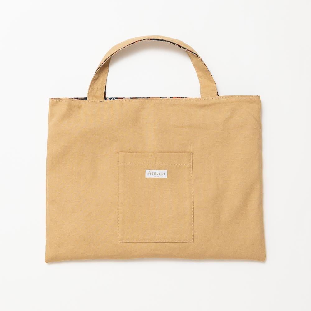 Amaia Kids - Liberty Camel/Navy bag アマイアキッズ