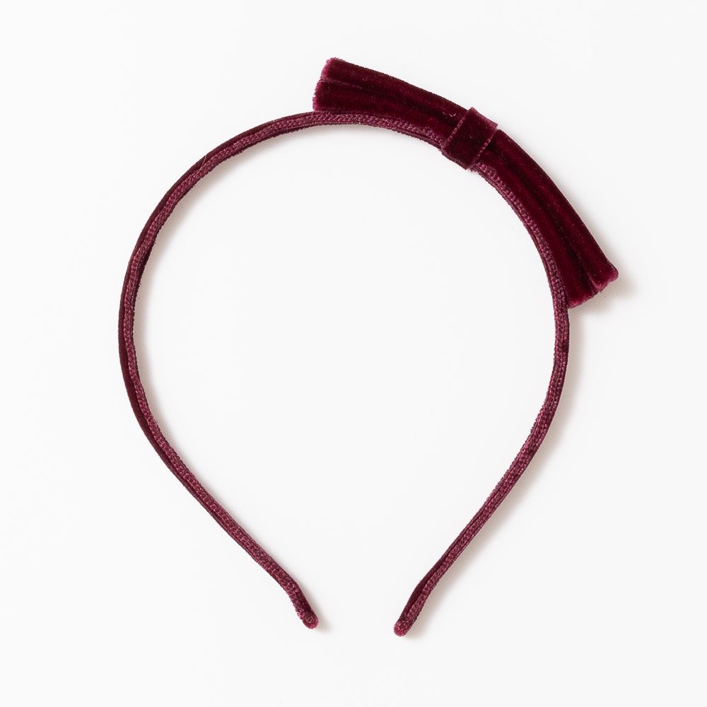 <img class='new_mark_img1' src='https://img.shop-pro.jp/img/new/icons14.gif' style='border:none;display:inline;margin:0px;padding:0px;width:auto;' />Amaia Kids - Velvet Hair Bands ޥå - ٥٥åǺإХɡBurgundy