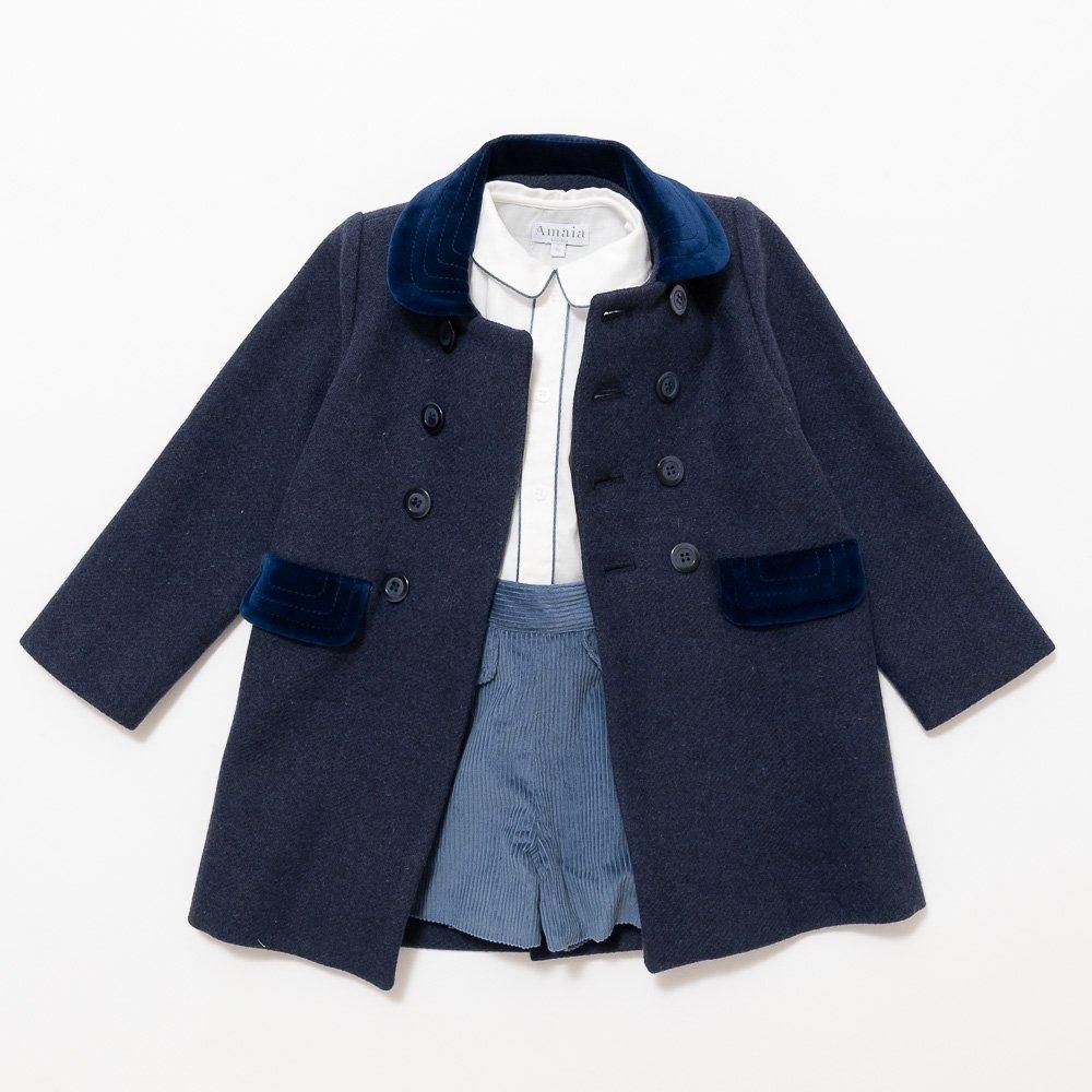 Amaia Kids - Classic coat - Navy (Boy) アマイアキッズ