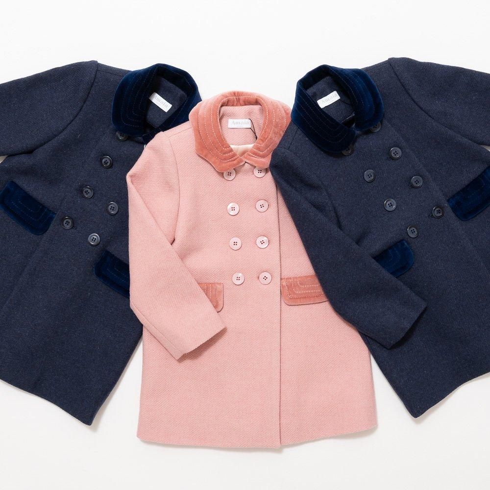Amaia Kids - Classic coat - Navy (Boy) アマイアキッズ Amaia Kids - Classic coat - Navy (Boy) アマイアキッズ