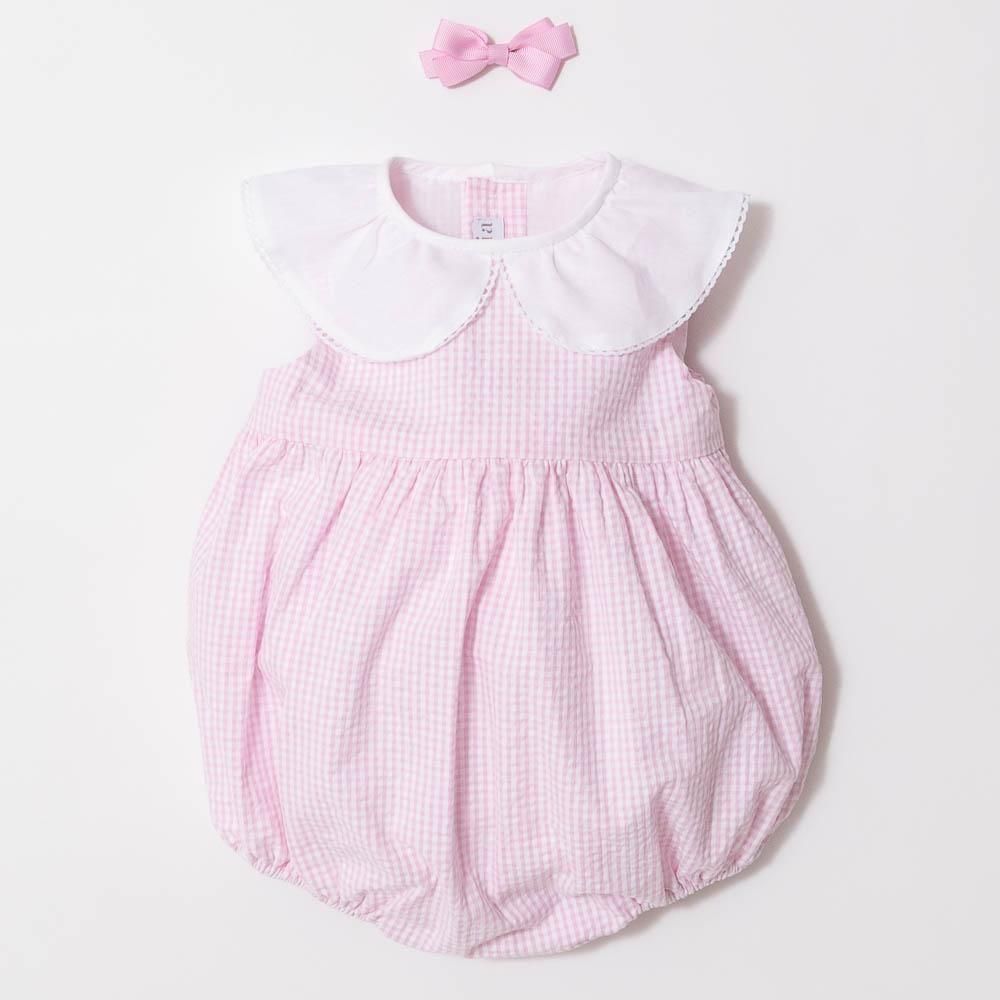 <img class='new_mark_img1' src='https://img.shop-pro.jp/img/new/icons14.gif' style='border:none;display:inline;margin:0px;padding:0px;width:auto;' />Amaia Kids - Laura romper - Baby pink stripe ޥå - ٥ӡѡ