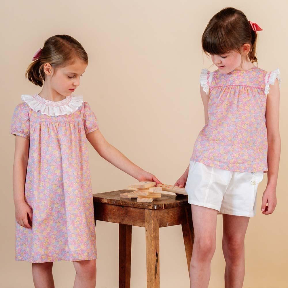 Amaia Kids - Pepa new dress - Liberty Baby pink
