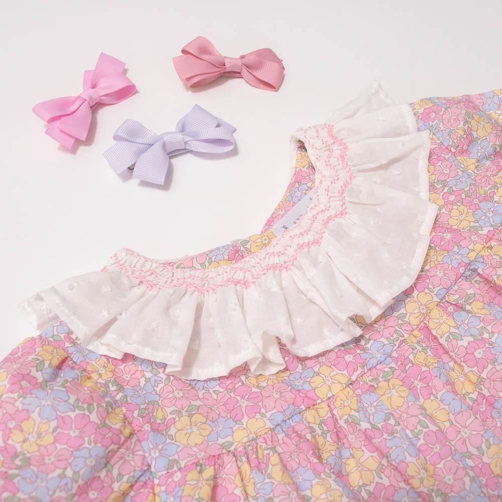 Amaia Kids リバティプリントスモッキングワンピース　18M 40%OFF】Amaia Kids - Moohren dress - Liberty Multico mini