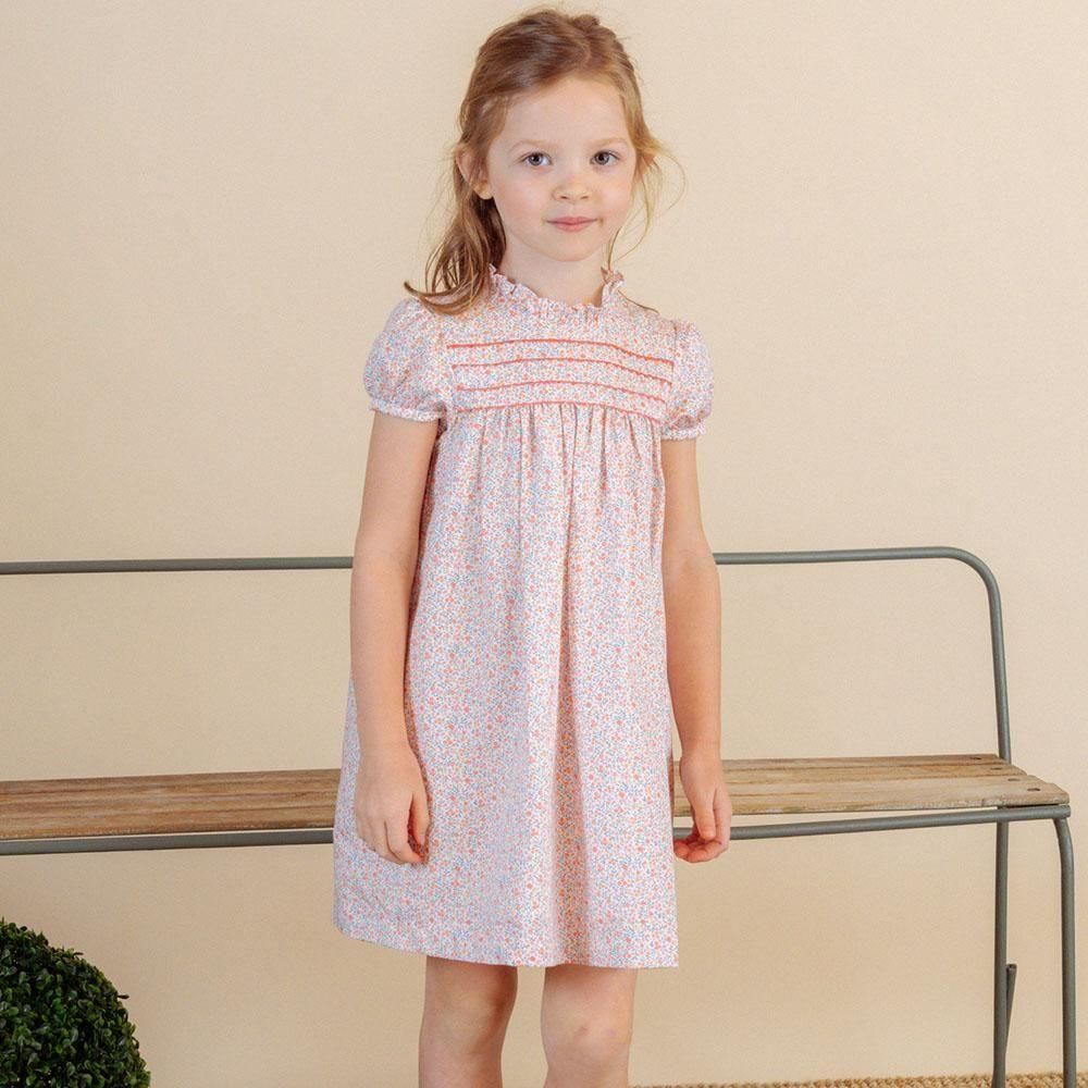 <img class='new_mark_img1' src='https://img.shop-pro.jp/img/new/icons14.gif' style='border:none;display:inline;margin:0px;padding:0px;width:auto;' />Amaia Kids - Villa dress - Coral pink mini floral ޥå - ԡ