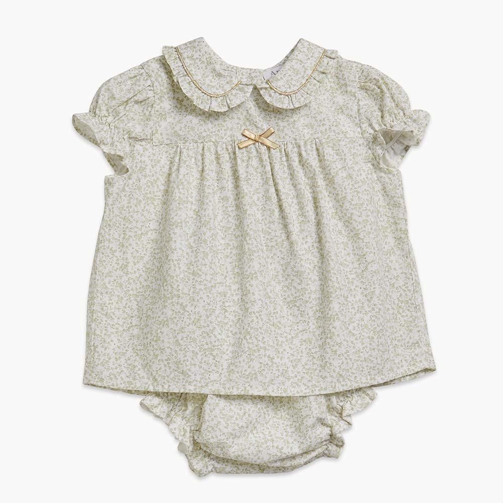 <img class='new_mark_img1' src='https://img.shop-pro.jp/img/new/icons14.gif' style='border:none;display:inline;margin:0px;padding:0px;width:auto;' />Amaia Kids - Elodie set - Pale green floral ޥå - ٥ӡåȥå