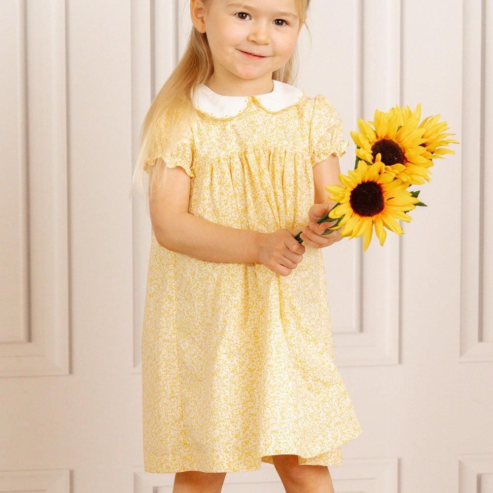 Amaia Kids - Jujube dress - Navy/Yellow floral