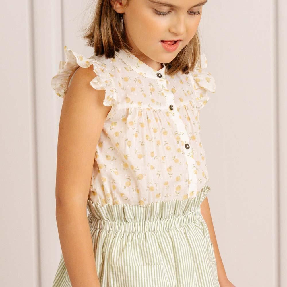 <img class='new_mark_img1' src='https://img.shop-pro.jp/img/new/icons14.gif' style='border:none;display:inline;margin:0px;padding:0px;width:auto;' />Amaia Kids - Diana top - Apricot plumeti ޥå - ֥饦