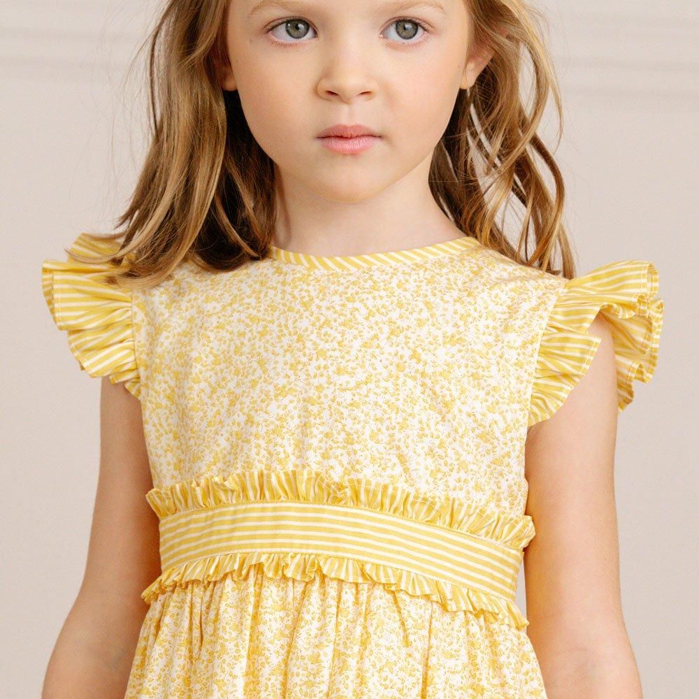 <img class='new_mark_img1' src='https://img.shop-pro.jp/img/new/icons14.gif' style='border:none;display:inline;margin:0px;padding:0px;width:auto;' />Amaia Kids - Maisie dress - Yellow mini floral ޥå - ԡ