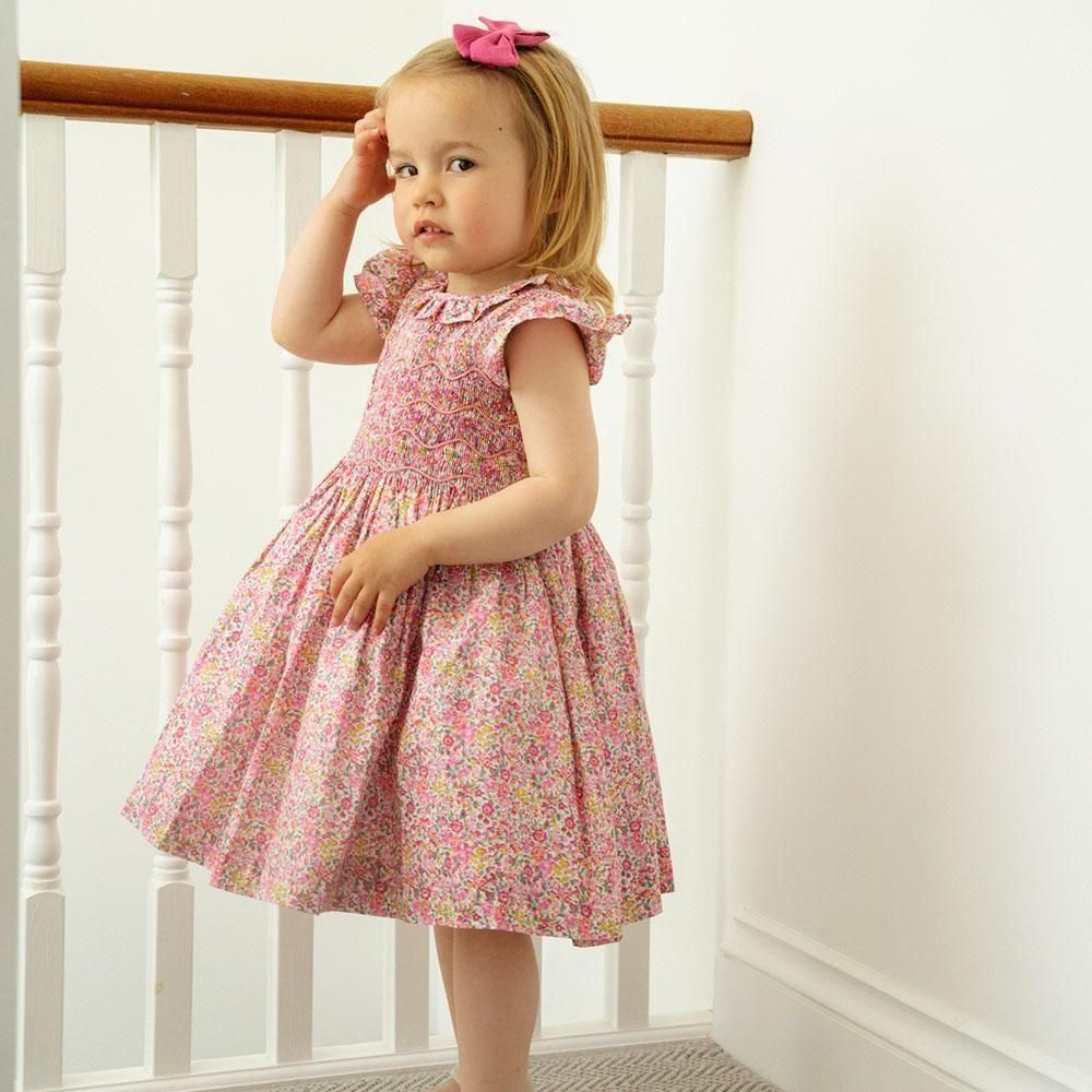 Amaia kidsイギリス王室御用達ワンピース 40%OFF】Amaia Kids - Juliet dress - Pale green floral