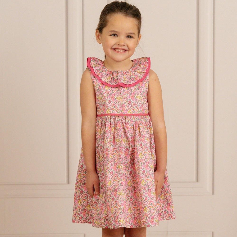 <img class='new_mark_img1' src='https://img.shop-pro.jp/img/new/icons14.gif' style='border:none;display:inline;margin:0px;padding:0px;width:auto;' />Amaia Kids - Balear dress - Liberty Fuchsia ޥå - Хƥץȥԡ