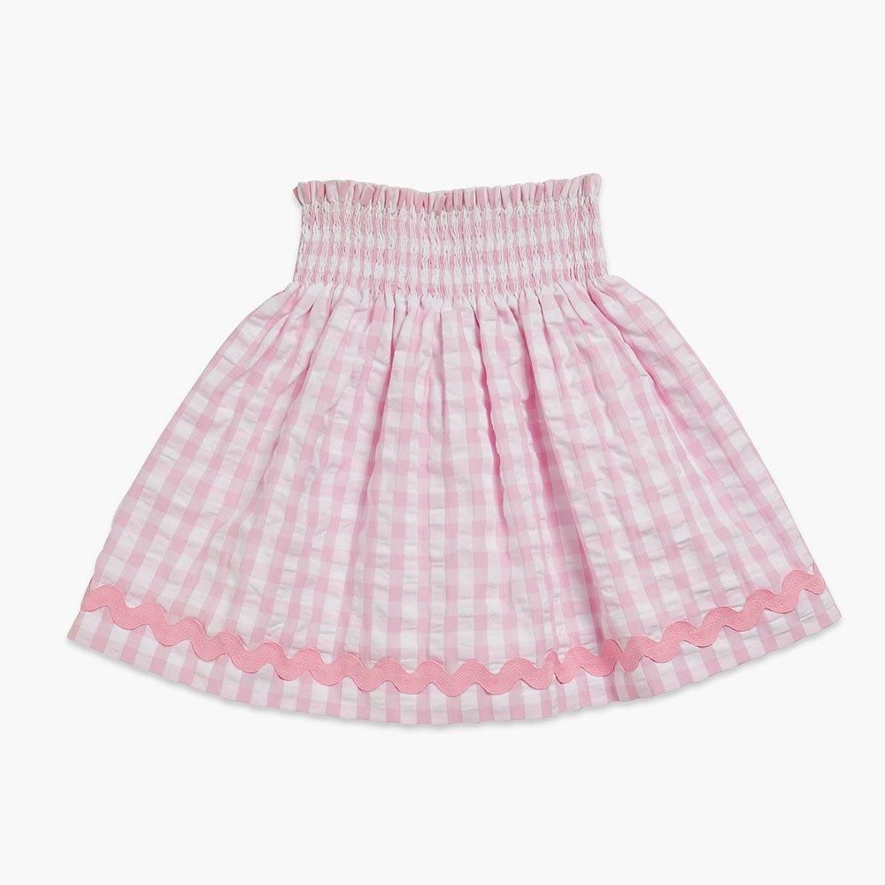 【新品】アマイアキッズ　スカート　チェック　8Y 40%OFF】Amaia Kids - Billie skirt - Pink check