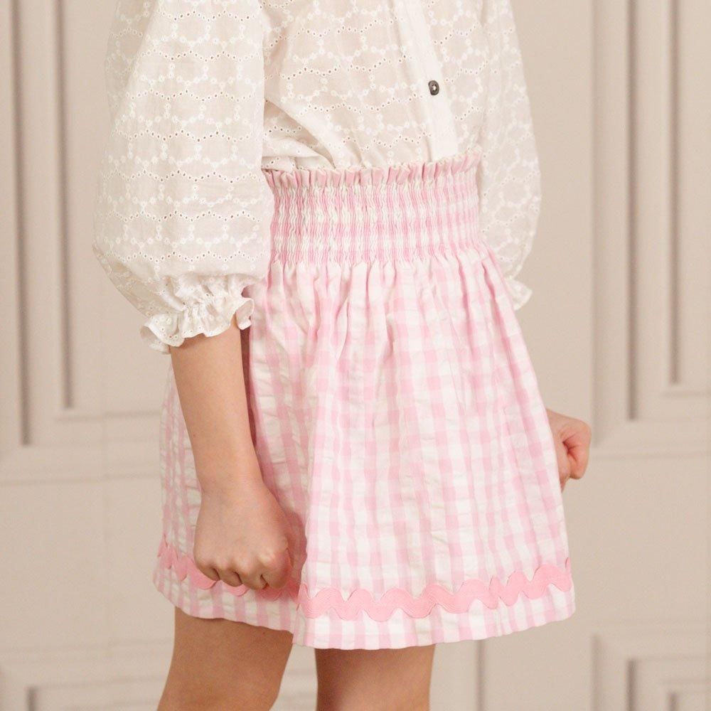 Amaia Kids - Billie skirt - Pink check アマイアキッズ Amaia Kids - Billie skirt - Pink check アマイアキッズ
