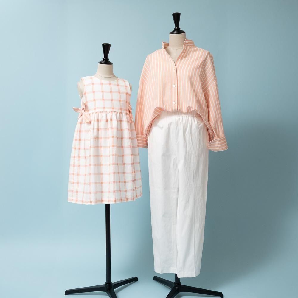30%OFF】Amaia Kids - Gloria dress - Peach check