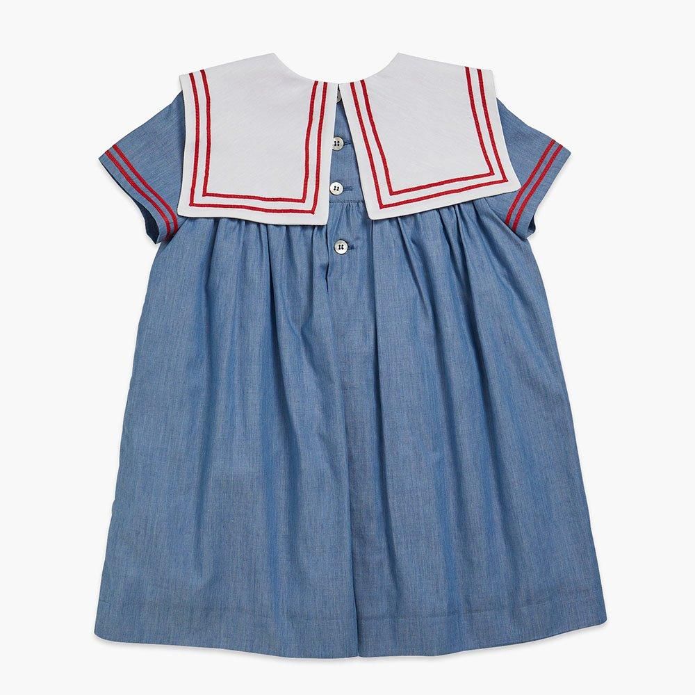 amaia kids ワンピース 30%OFF】Amaia Kids - Olive sailor dress - Sand beige